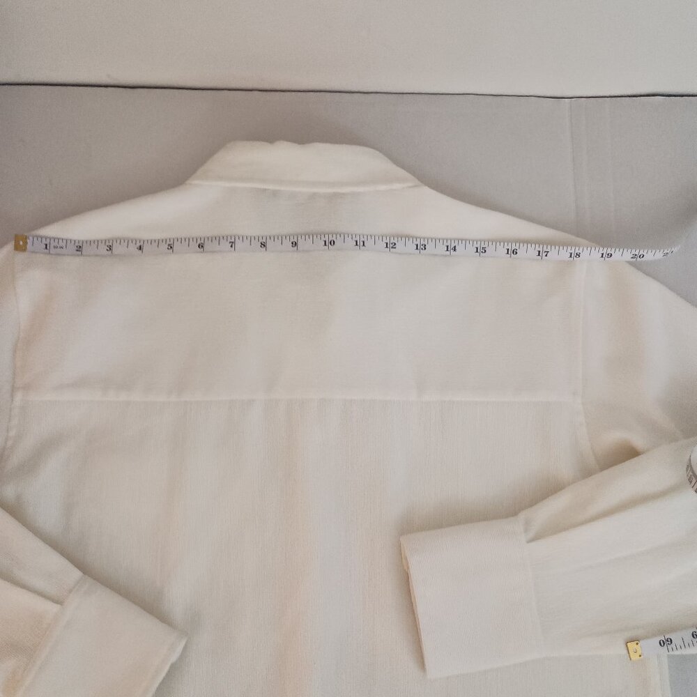 Zara Off White Corduroy Shirt Women’s M Cottagecore - Picture 10 of 15